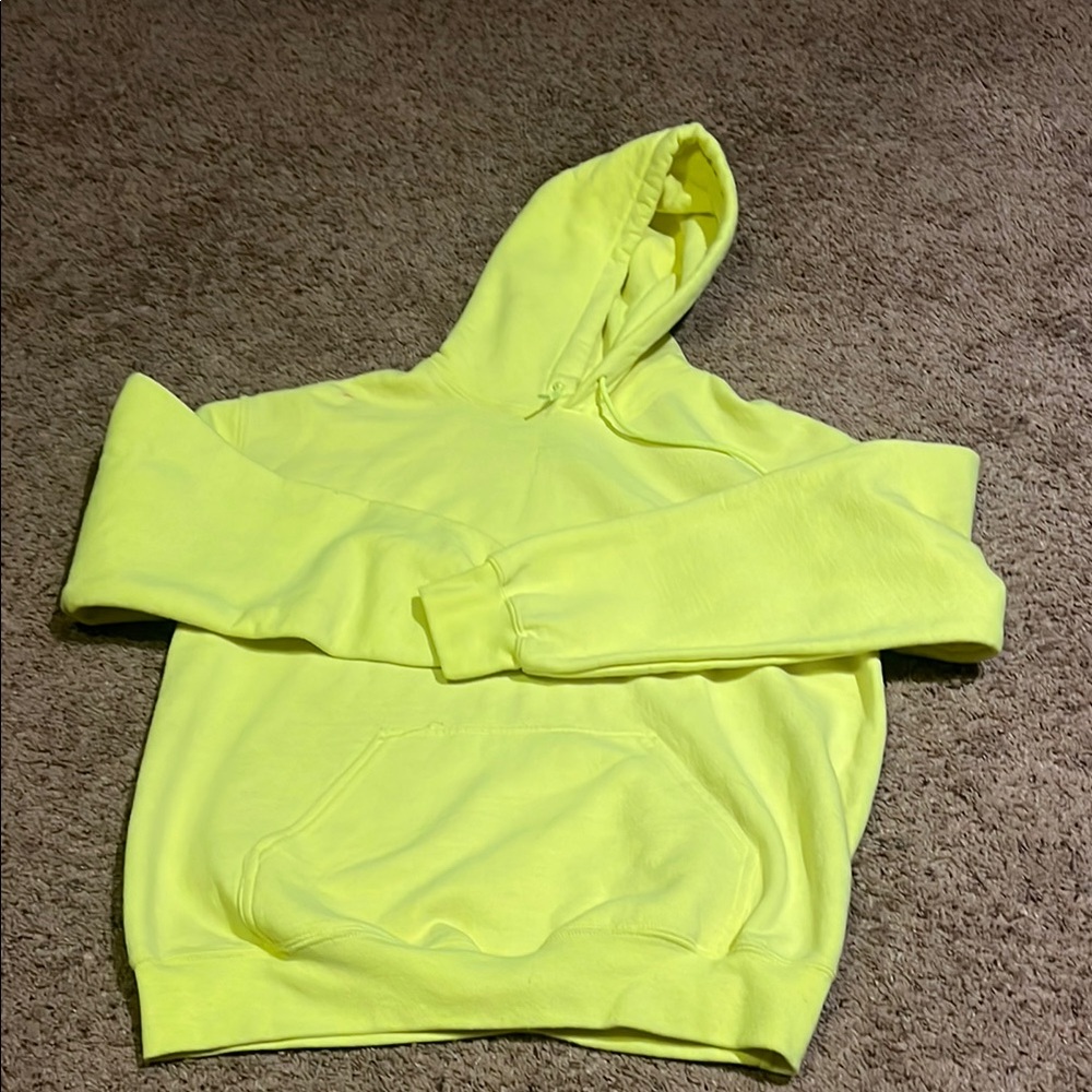 Gildan Bright Yellow Hoodie Size Medium